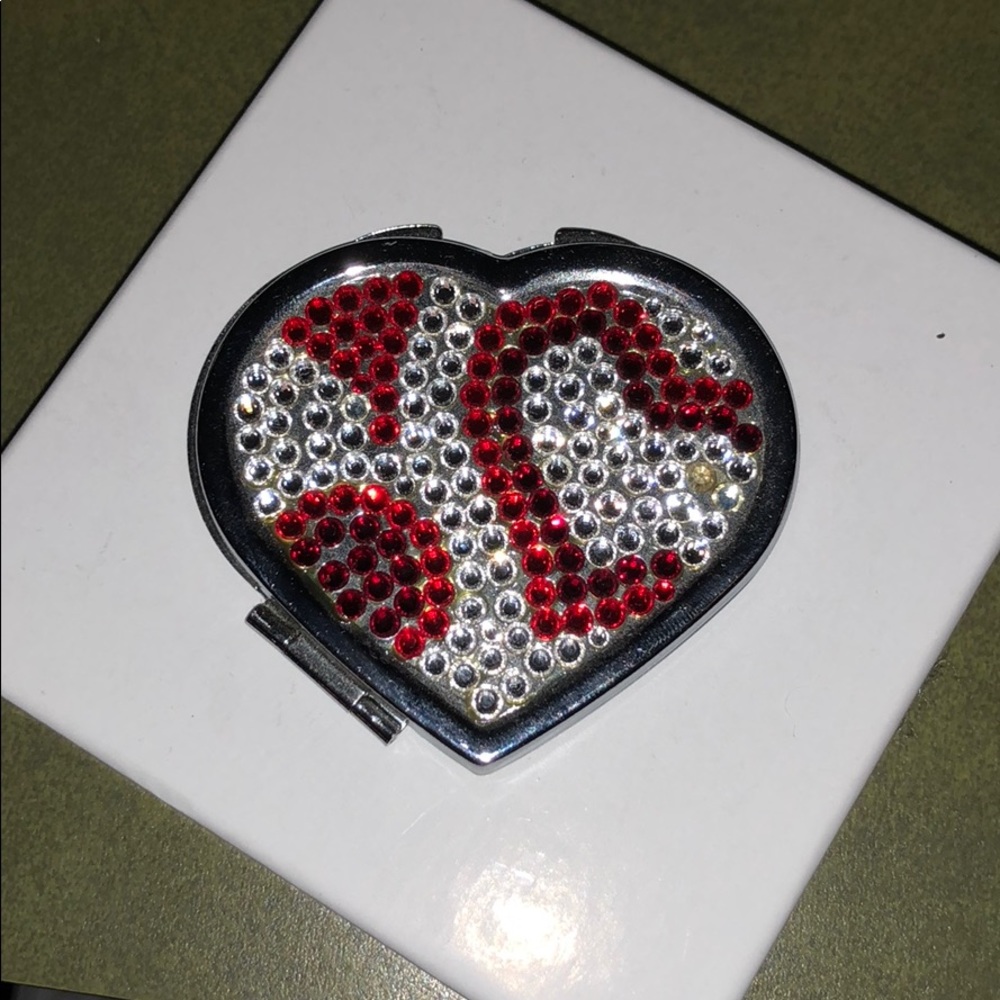 Swarovski crystal compact mirror